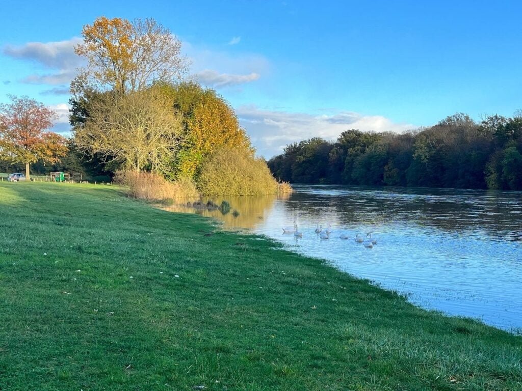 La plage Autet en Automne Haute-Saône nature