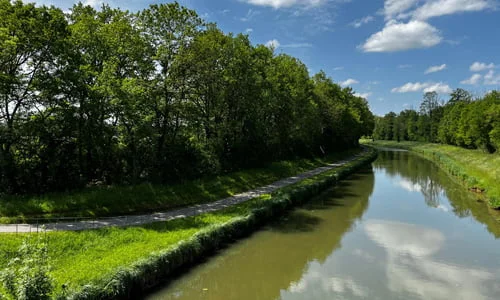 la voie bleu haute Saône la plage Autet camping