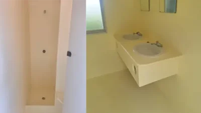 nouvelle douce et lavabo avec accès PMR